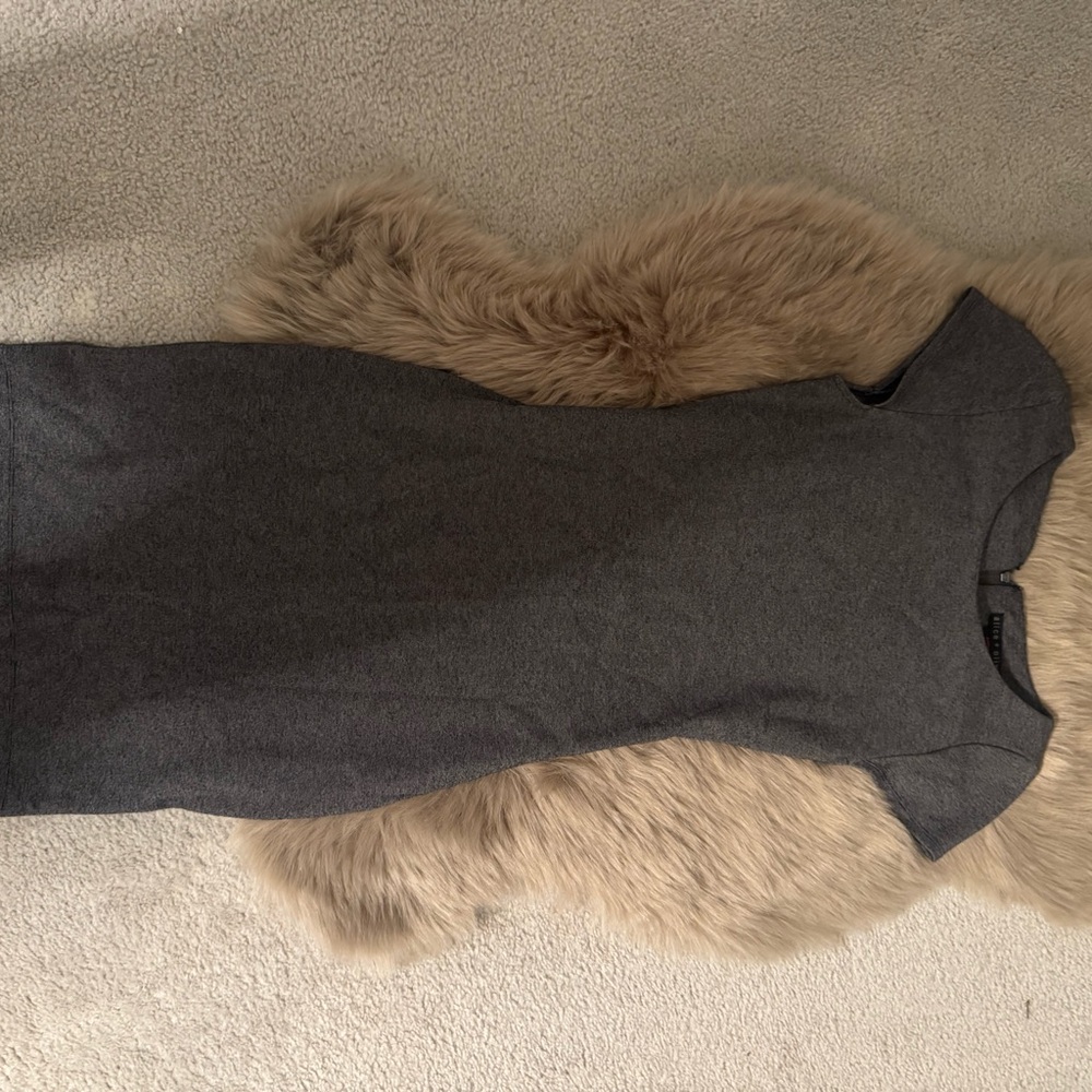 Alice + Olivia Textured Gray Dress